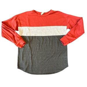 Flamingo Urban Long Sleeve Color Block Tee